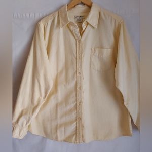 Eddie Bauer women's 100% brushed cotton, button-up shirt, sz XL